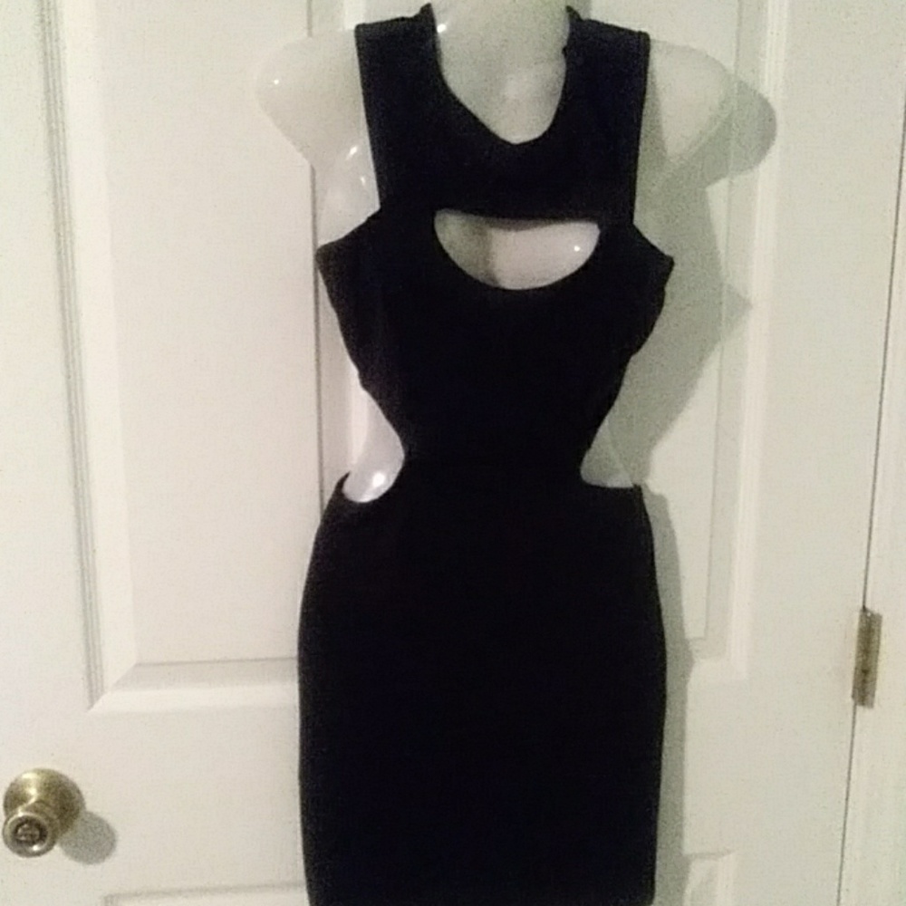 Black cocktail dress